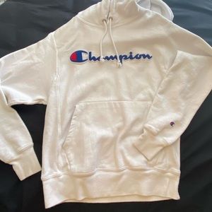 White Champion Hoodie